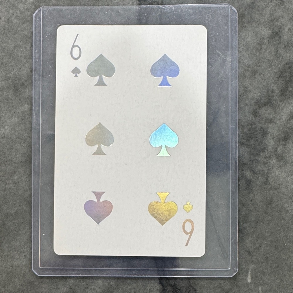 DIOR Holographic Playing Card in Protective Sleeve